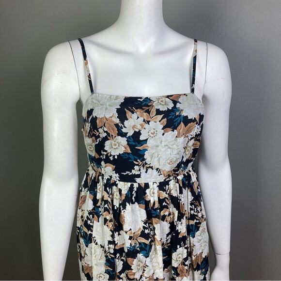 Abercrombie & Fitch Maxi dress XS Babydoll floral cottagecore strappy cotton - Picture 11 of 16